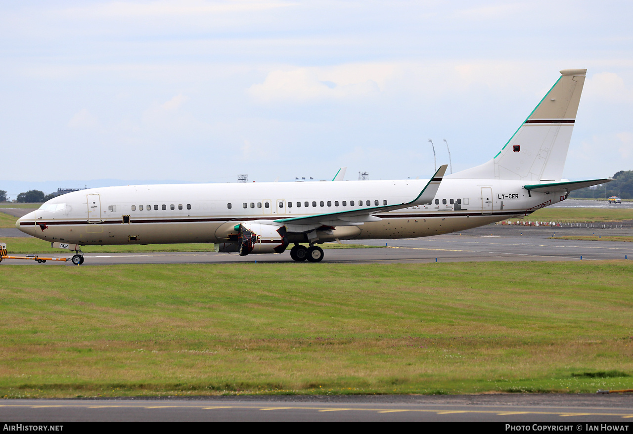 Aircraft Photo of LY-CER | Boeing 737-8EF BBJ2 | AirHistory.net #708091
