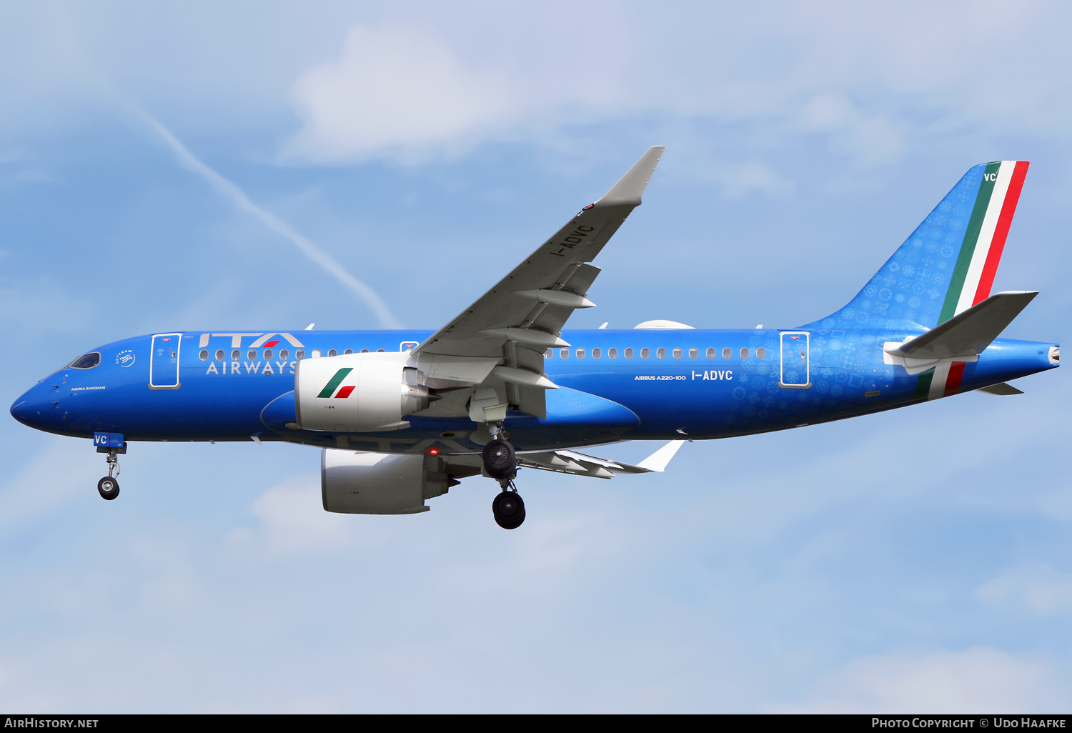 Aircraft Photo of I-ADVC | Airbus A220-100 (BD-500-1A10) | ITA Airways | AirHistory.net #708095