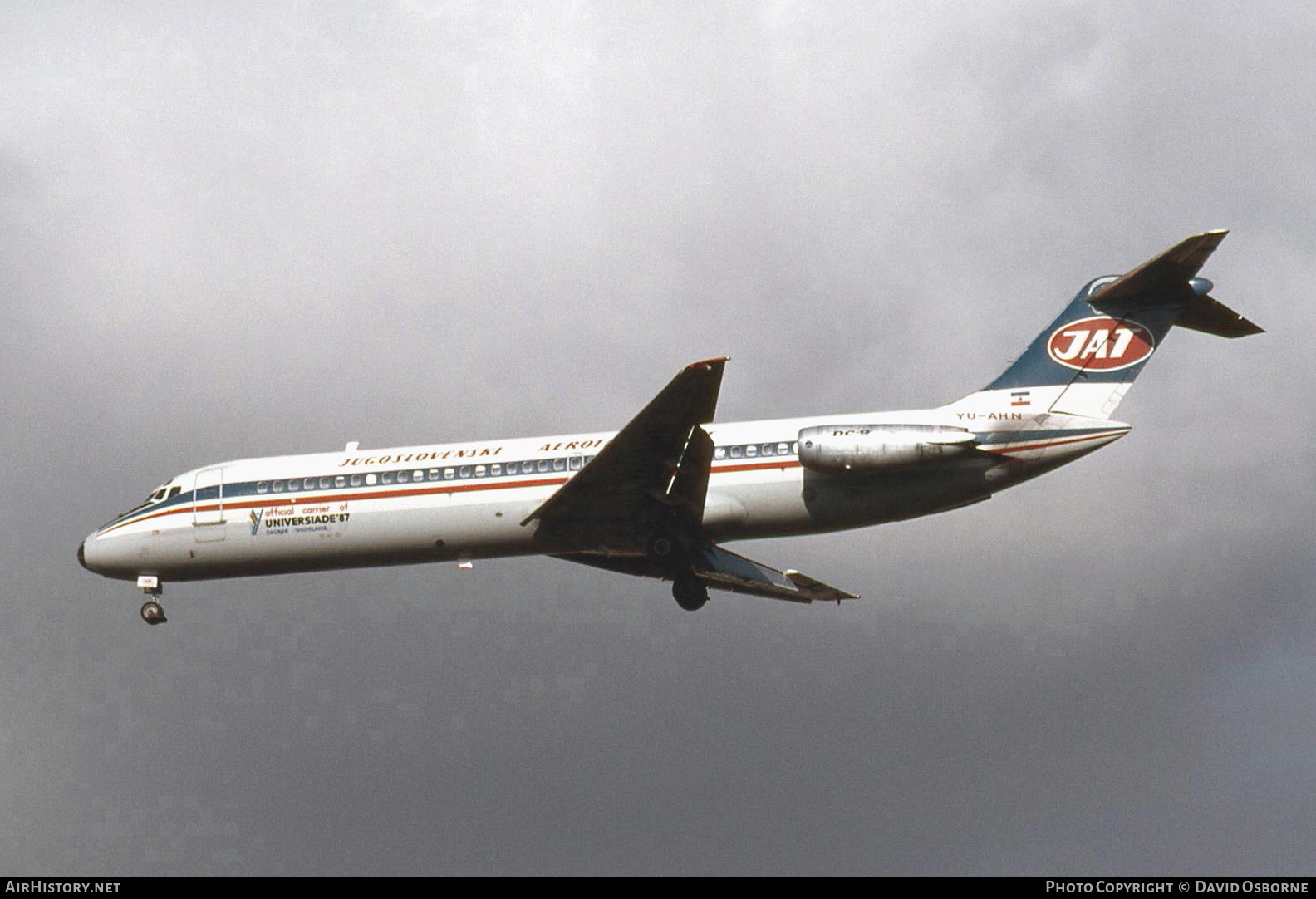 Aircraft Photo of YU-AHN | McDonnell Douglas DC-9-32 | JAT Yugoslav Airlines - Jugoslovenski Aerotransport | AirHistory.net #708098