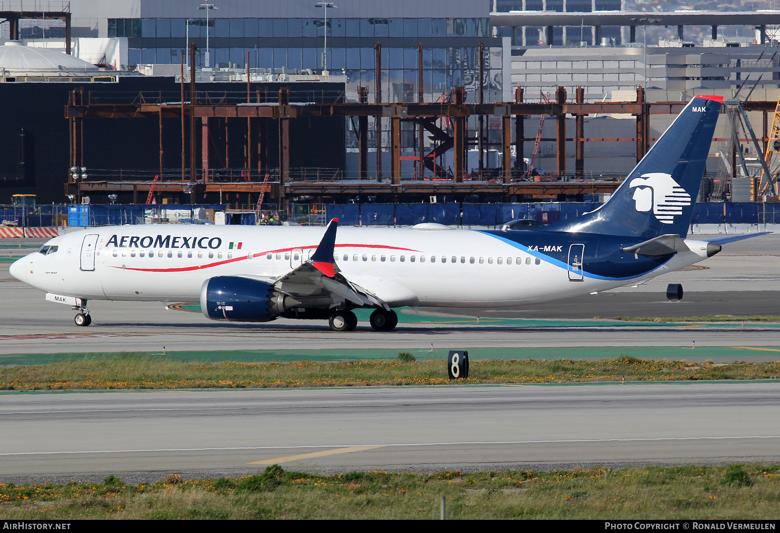 Aircraft Photo of XA-MAK | Boeing 737-8 Max 8 | AeroMéxico | AirHistory.net #708151
