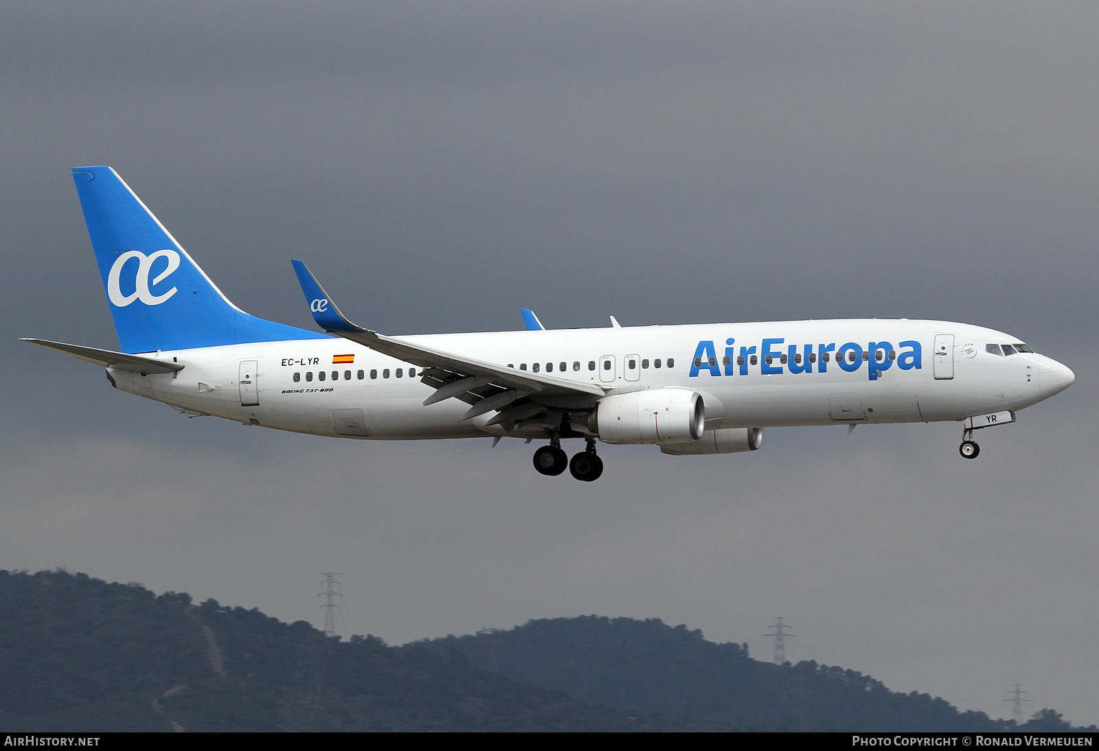 Aircraft Photo of EC-LYR | Boeing 737-85P | Air Europa | AirHistory.net #708153