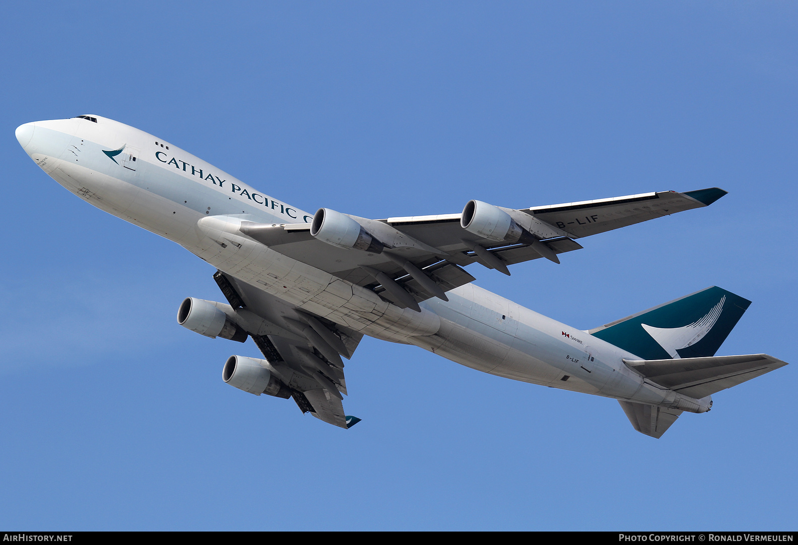Aircraft Photo of B-LIF | Boeing 747-467F/ER/SCD | Cathay Pacific Airways Cargo | AirHistory.net #708158