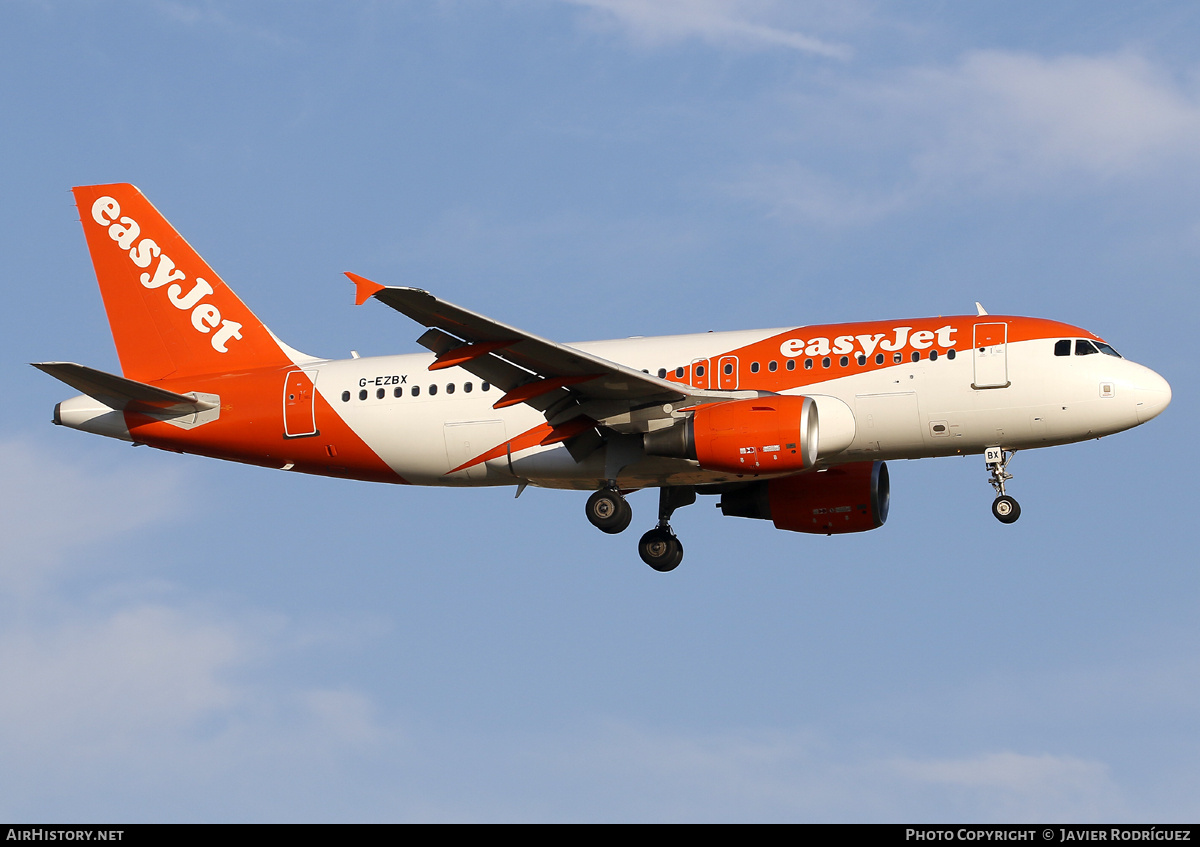 Aircraft Photo of G-EZBX | Airbus A319-111 | EasyJet | AirHistory.net #708163