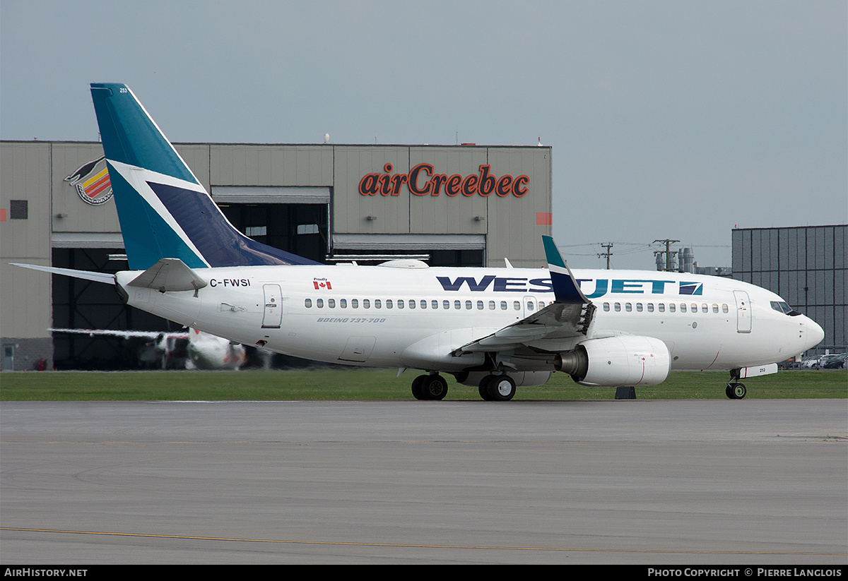 Aircraft Photo of C-FWSI | Boeing 737-7CT | WestJet | AirHistory.net #708215