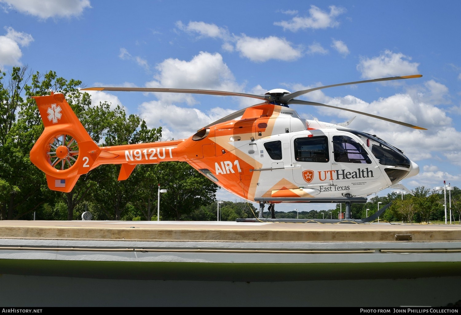 Aircraft Photo of N912UT | Airbus Helicopters EC-135T-2+ | UT Health - University of Texas | AirHistory.net #708224