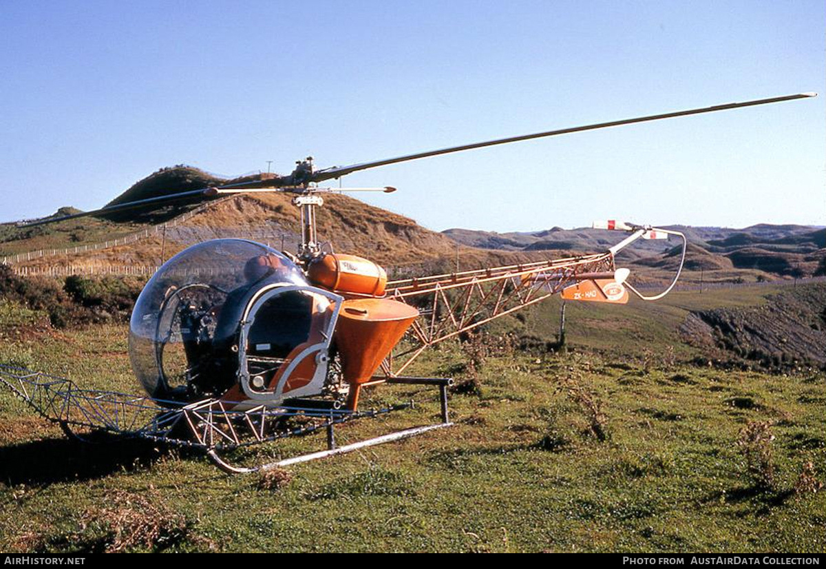 Aircraft Photo of ZK-HAQ | Bell 47G-2 | AirHistory.net #708237