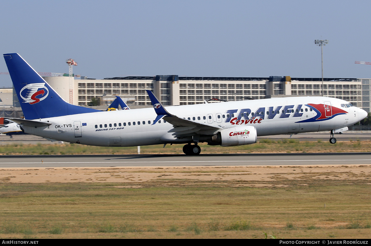 Aircraft Photo of OK-TVS | Boeing 737-86N | Travel Service | AirHistory.net #708240