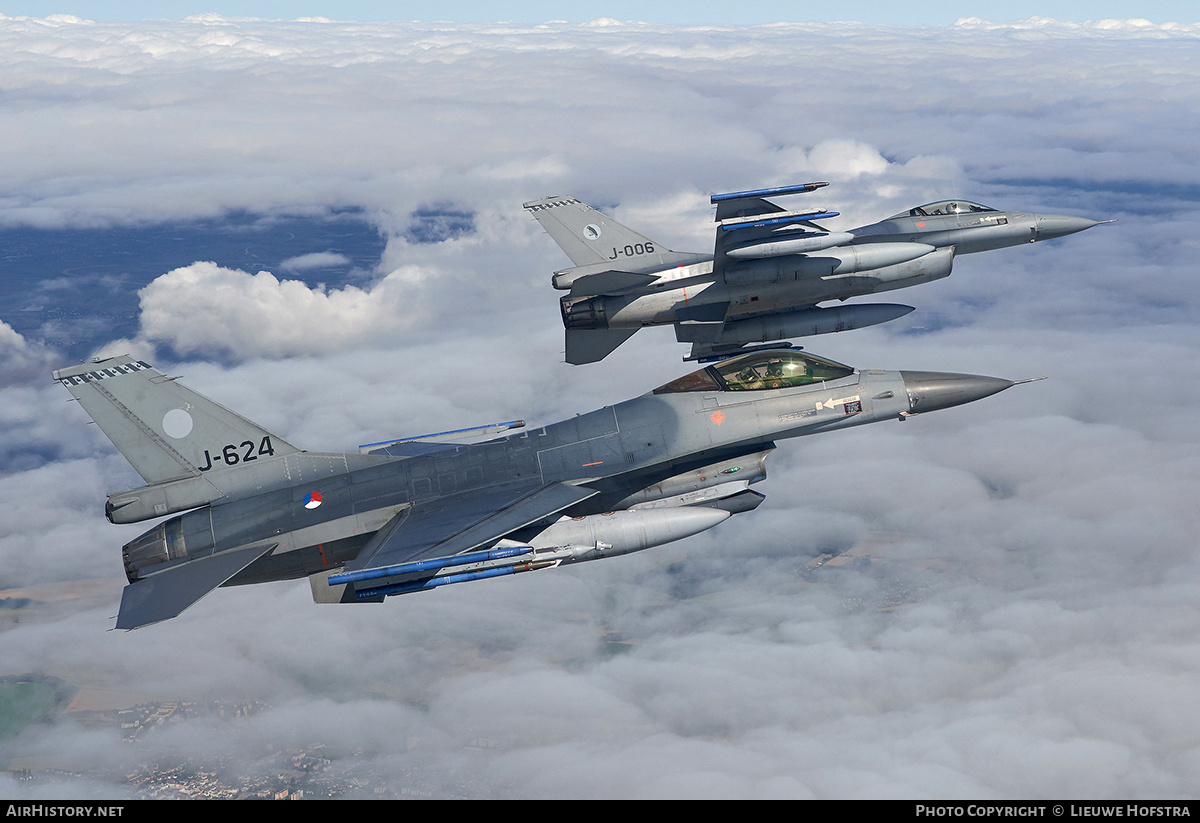 Aircraft Photo of J-624 | General Dynamics F-16AM Fighting Falcon | Netherlands - Air Force | AirHistory.net #708244