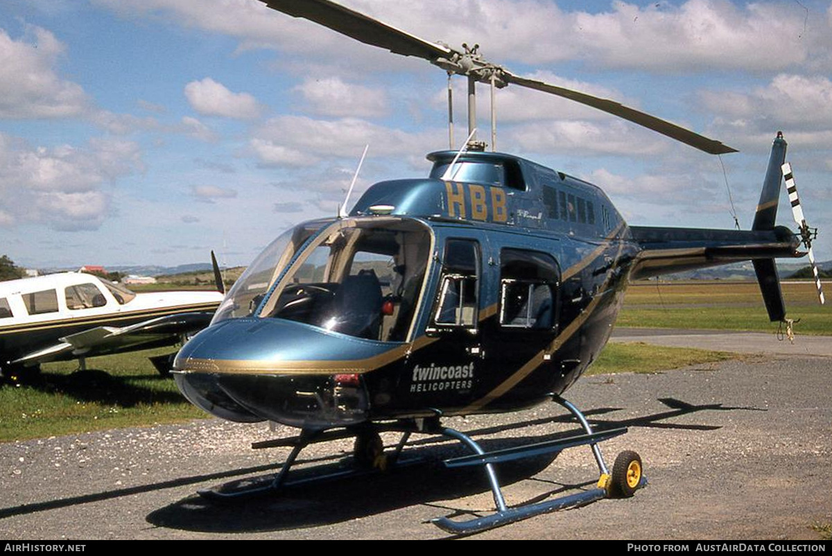 Aircraft Photo of ZK-HBB / HBB | Bell 206B-2 JetRanger II | Twincoast Helicopters | AirHistory.net #708282