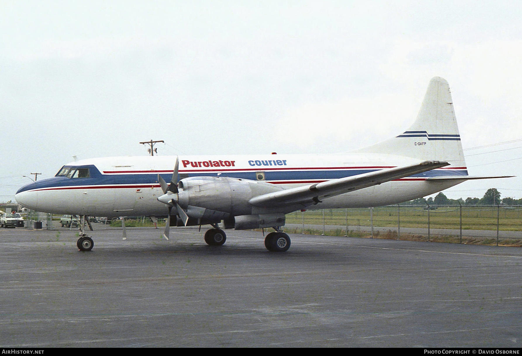 Aircraft Photo of C-GKFP | Convair 580 | Purolator Courier | AirHistory.net #708305
