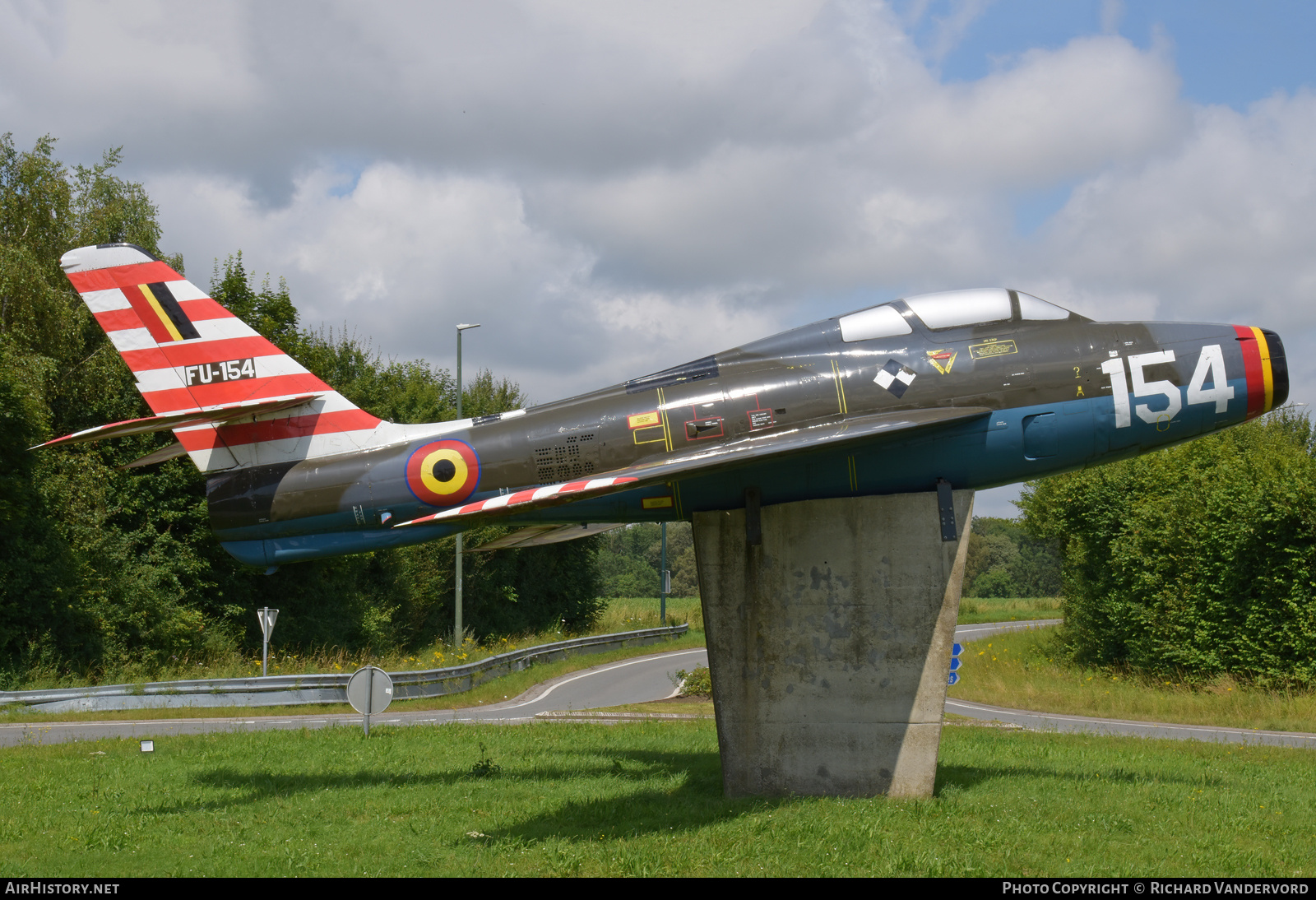Aircraft Photo of FU-154 | Republic F-84F Thunderstreak | Belgium - Air Force | AirHistory.net #708391