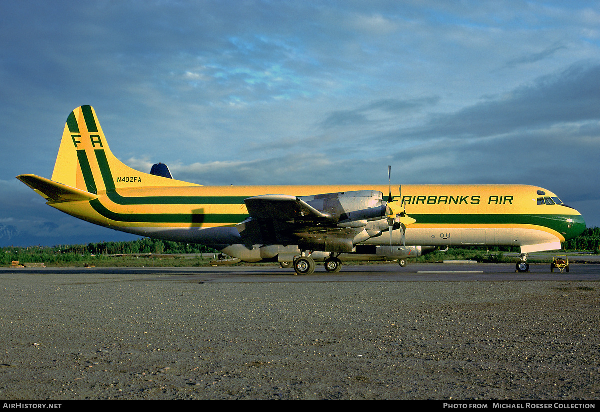 Aircraft Photo of N402FA | Lockheed L-188C(F) Electra | Fairbanks Air | AirHistory.net #708527