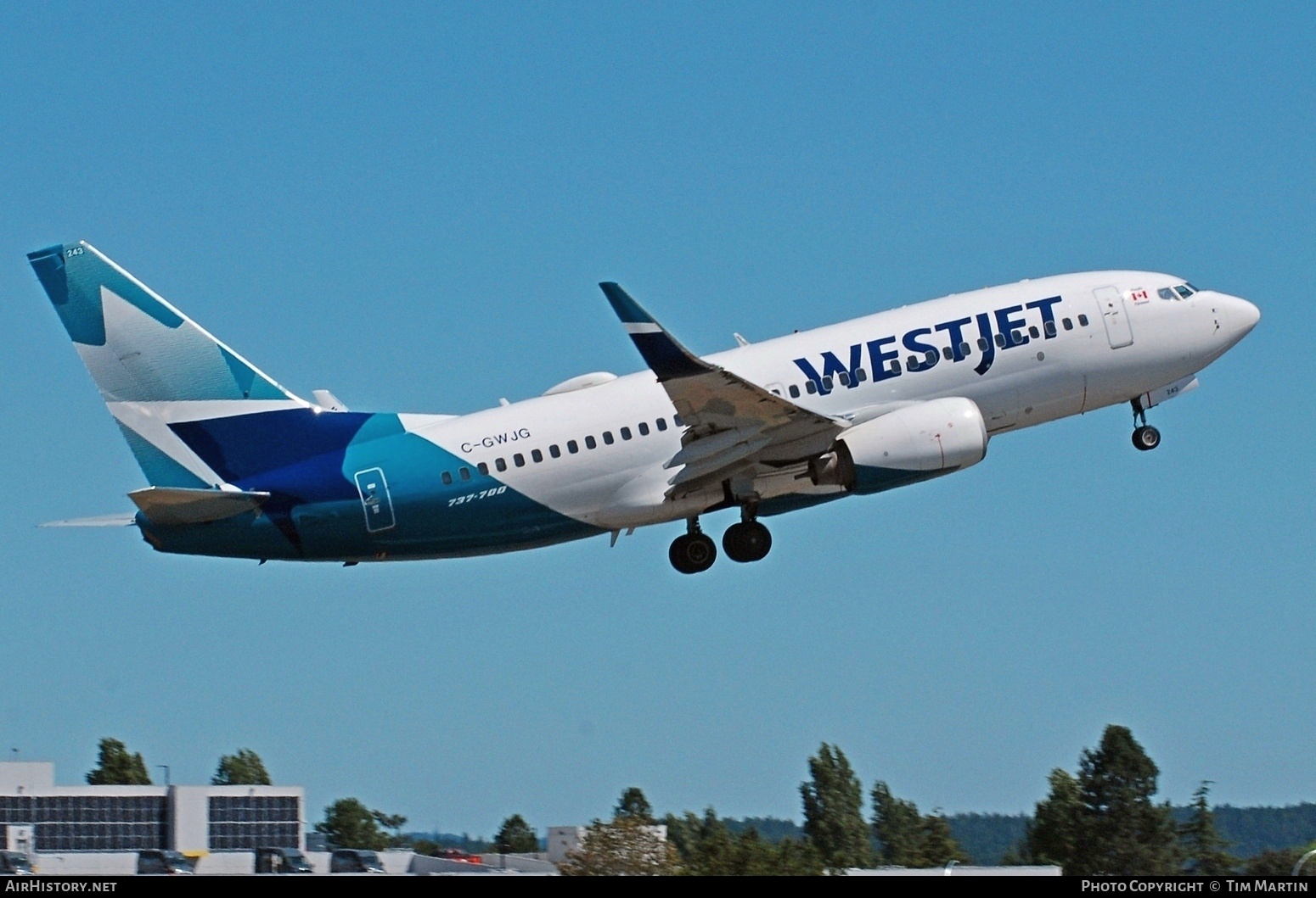 Aircraft Photo of C-GWJG | Boeing 737-7CT | WestJet | AirHistory.net #708564