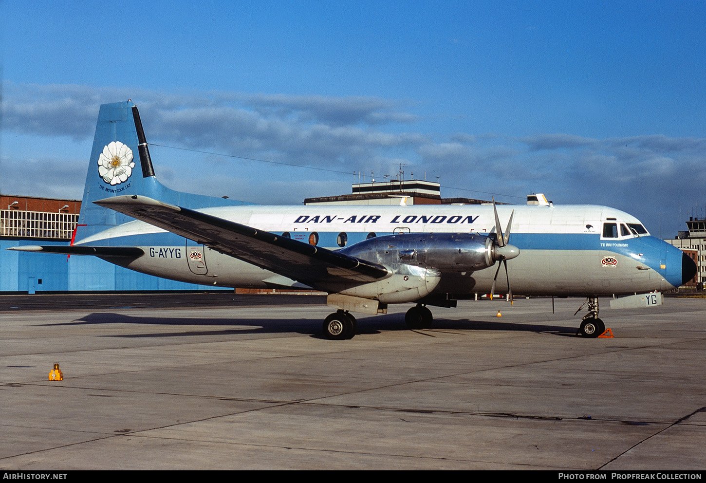 Aircraft Photo of G-AYYG | Hawker Siddeley HS-748 Srs2A/275 | Dan-Air London | AirHistory.net #708571