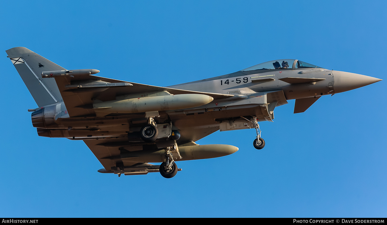 Aircraft Photo of C.16-59 / 10020 | Eurofighter EF-2000 Typhoon S | Spain - Air Force | AirHistory.net #708580