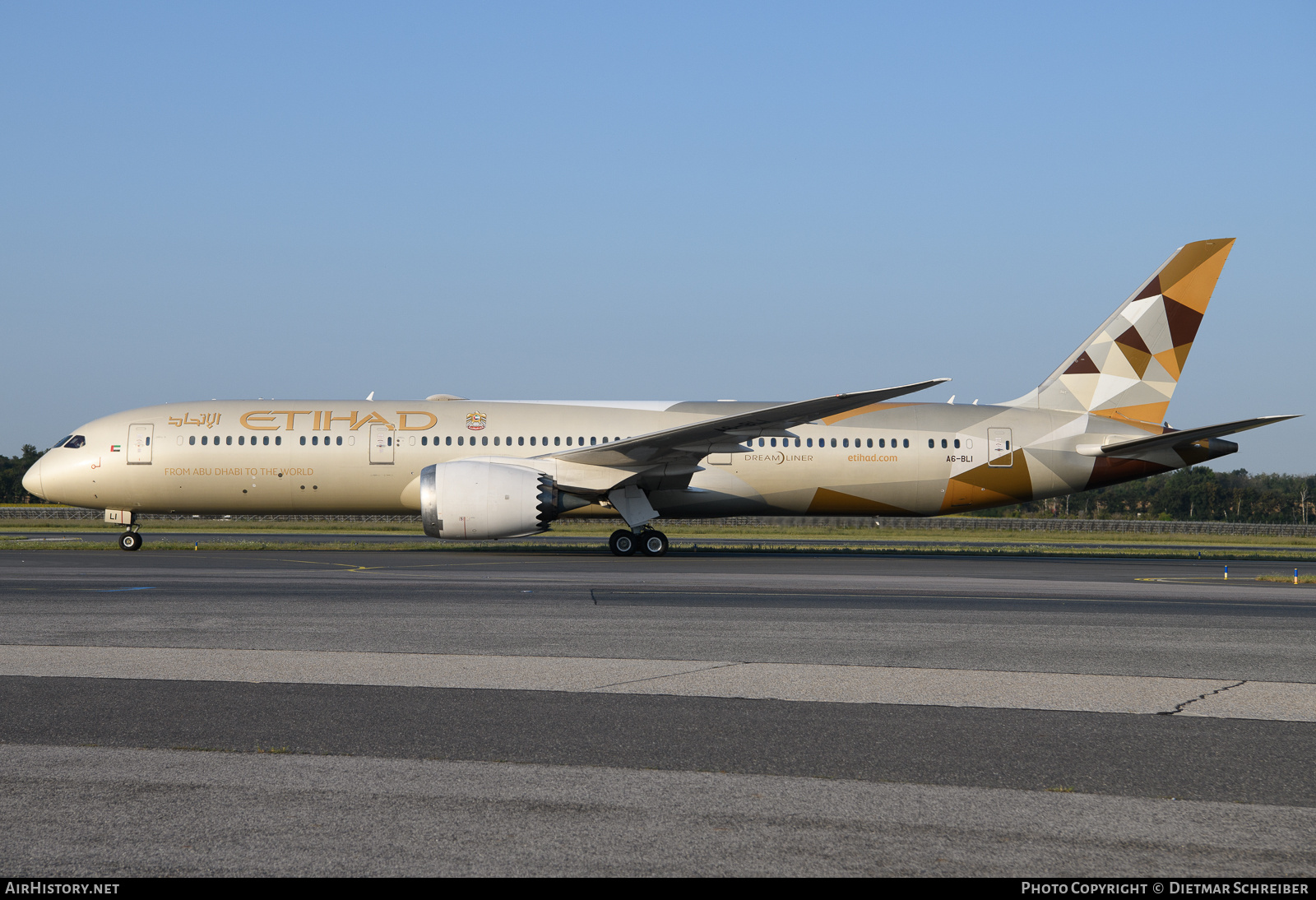 Aircraft Photo of A6-BLI | Boeing 787-9 Dreamliner | Etihad Airways | AirHistory.net #708652