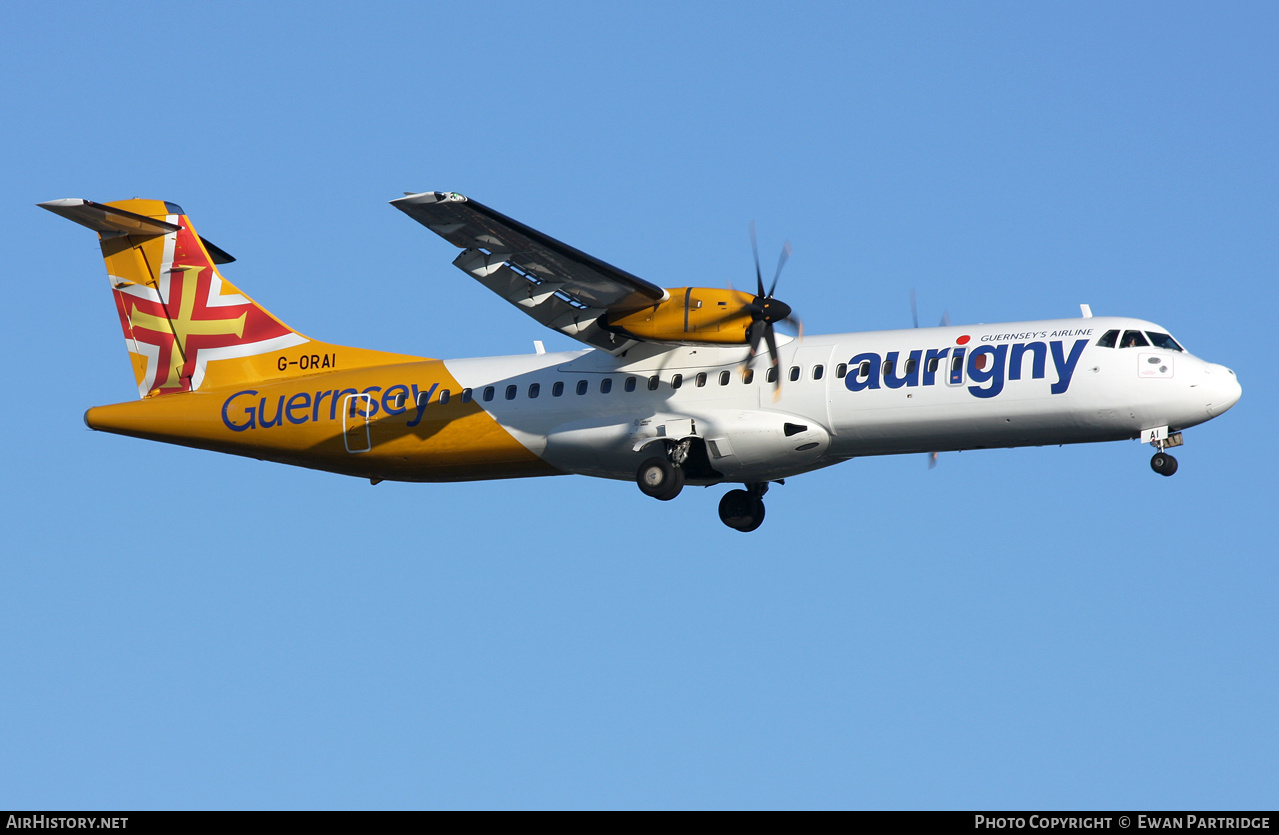 Aircraft Photo of G-ORAI | ATR ATR-72-600 (ATR-72-212A) | Aurigny Air Services | AirHistory.net #708781