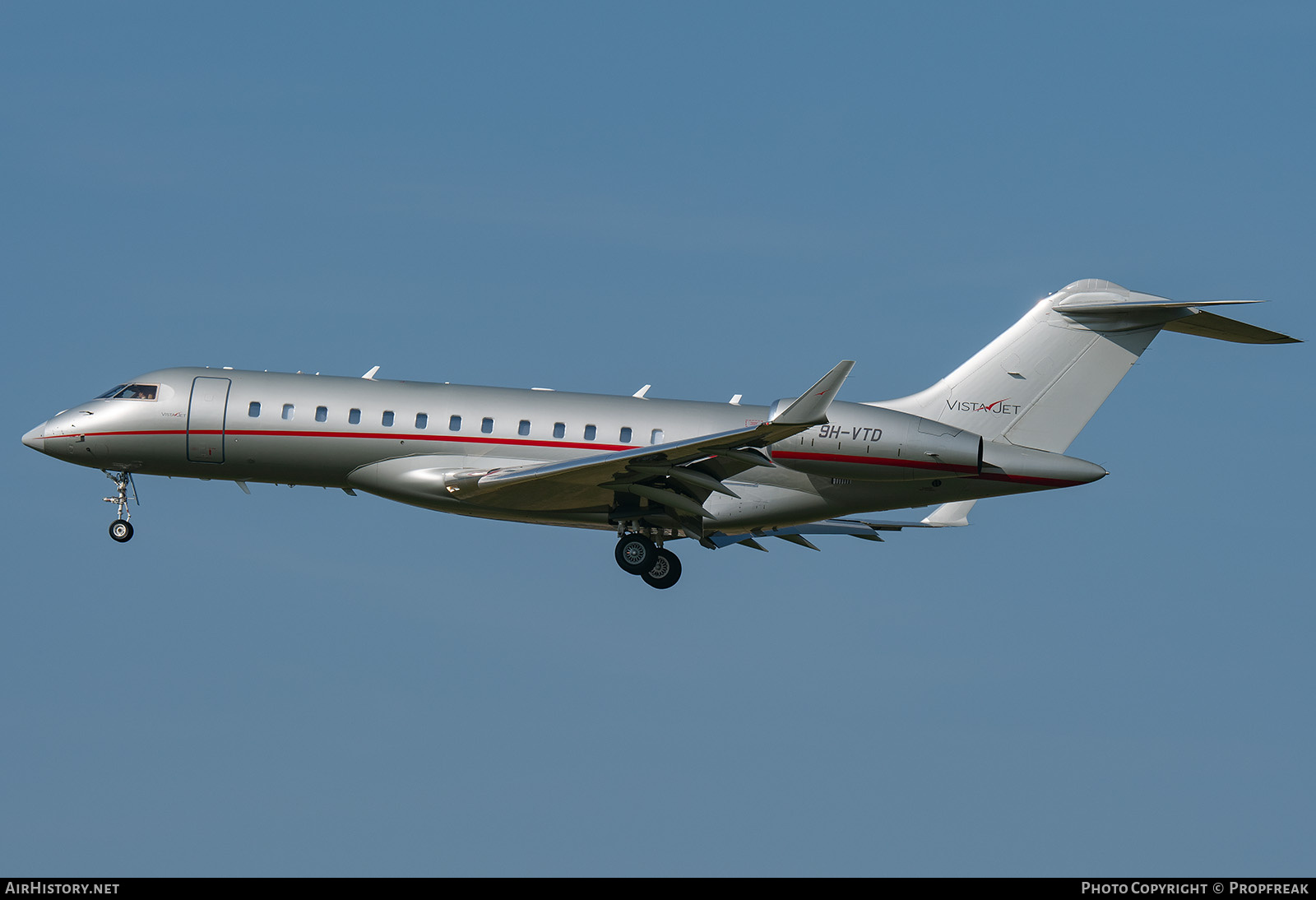 Aircraft Photo of 9H-VTD | Bombardier Global 6000 (BD-700-1A10) | VistaJet | AirHistory.net #708794