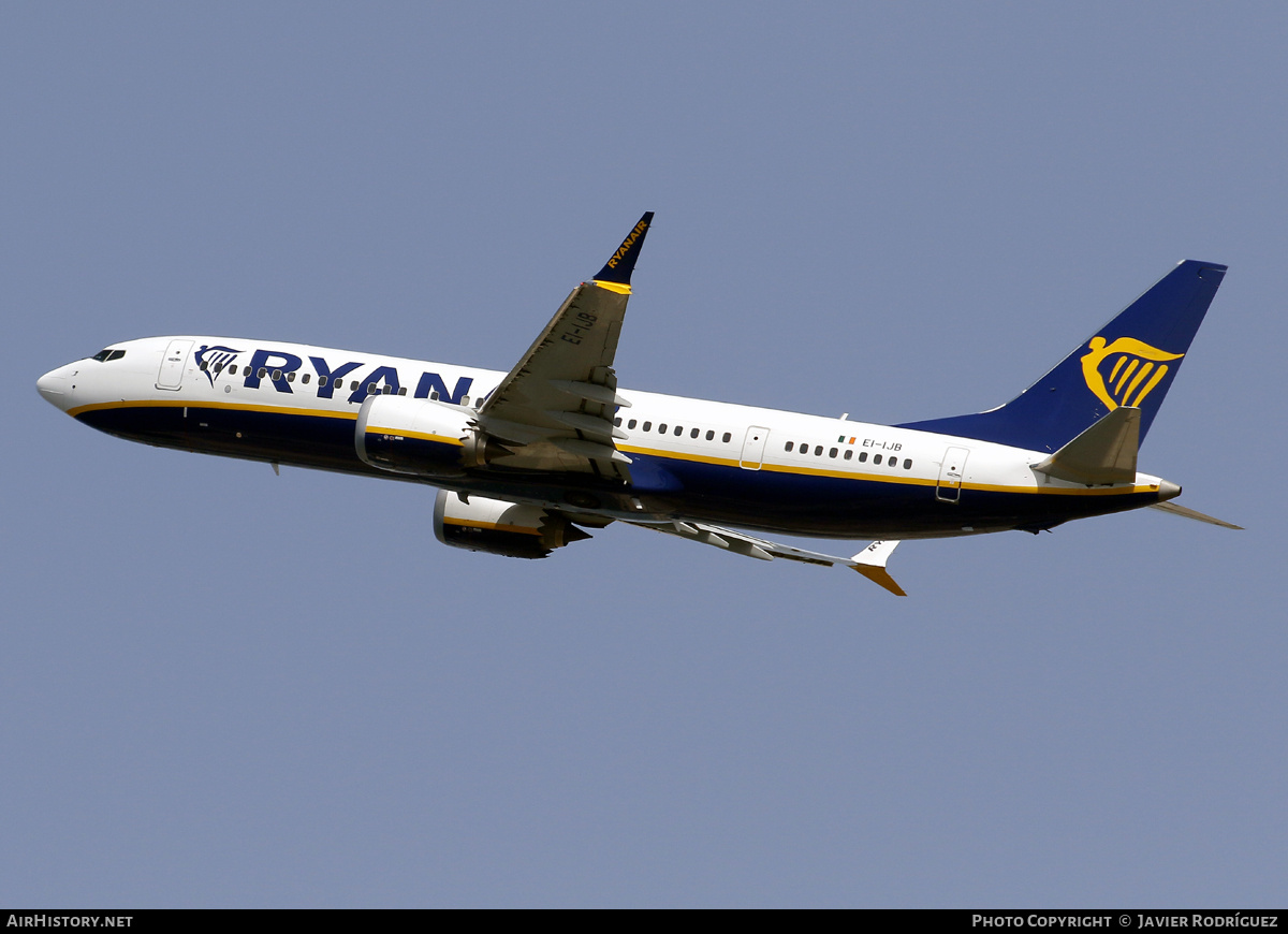 Aircraft Photo of EI-IJB | Boeing 737-8200 Max 200 | Ryanair | AirHistory.net #708842