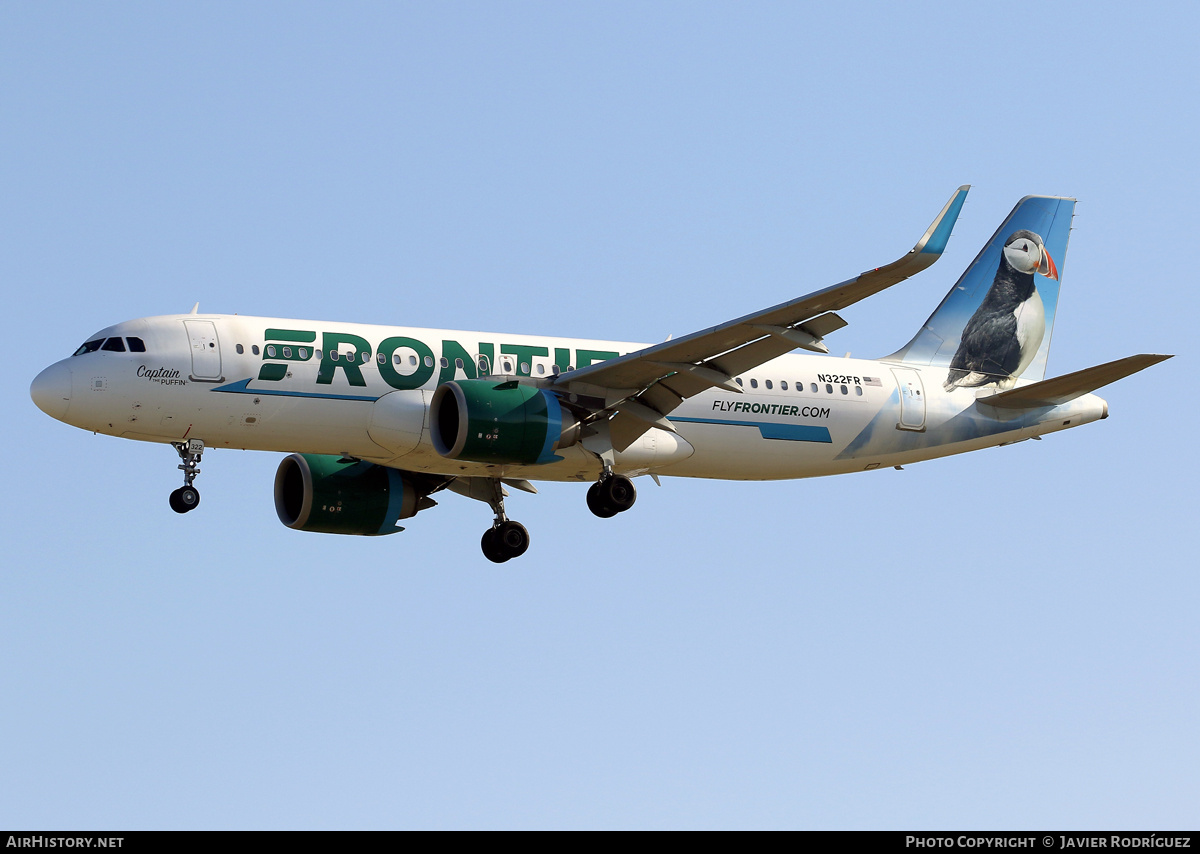 Aircraft Photo of N322FR | Airbus A320-251N | Frontier Airlines | AirHistory.net #708843