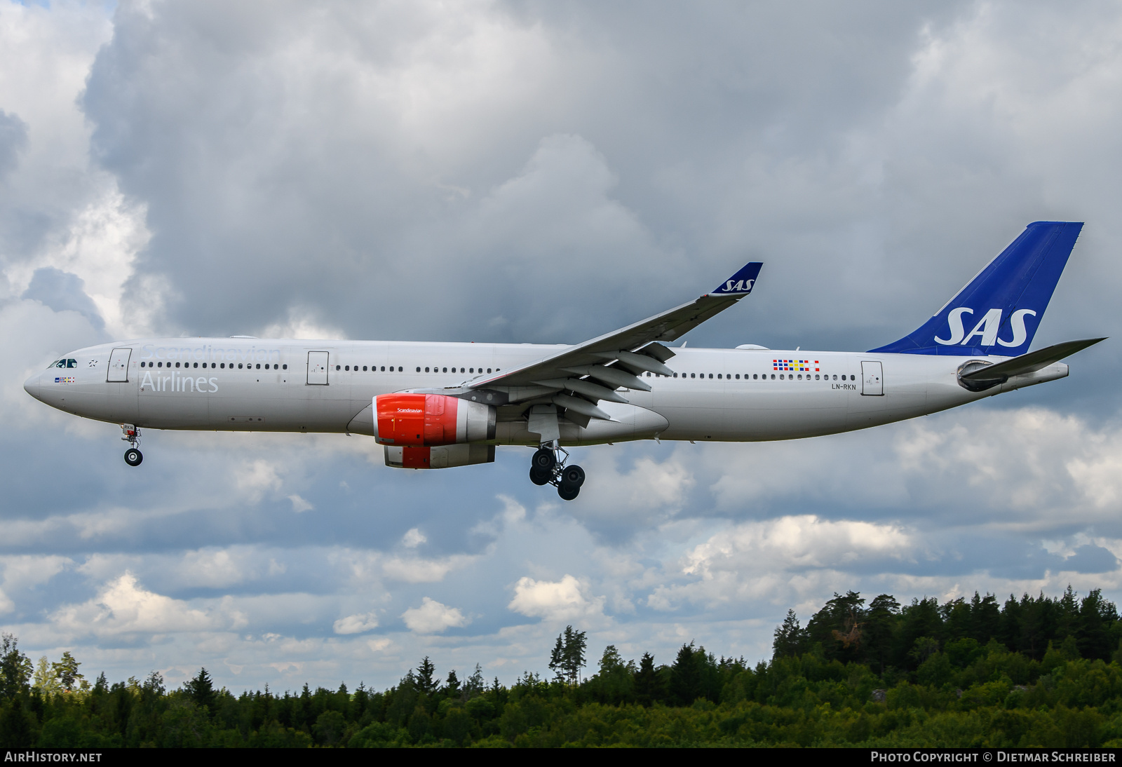 Aircraft Photo of LN-RKN | Airbus A330-343 | Scandinavian Airlines - SAS | AirHistory.net #708862