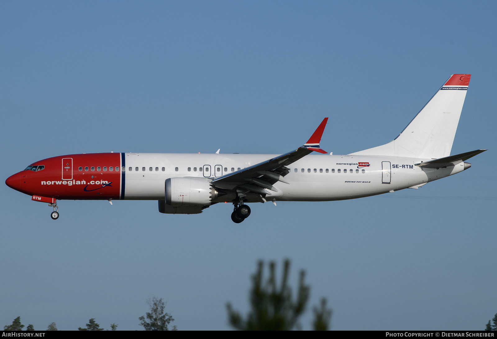 Aircraft Photo of SE-RTM | Boeing 737-8 Max 8 | Norwegian | AirHistory.net #708865