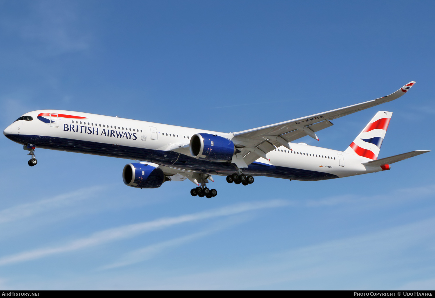 Aircraft Photo of G-XWBA | Airbus A350-1041 | British Airways | AirHistory.net #708903