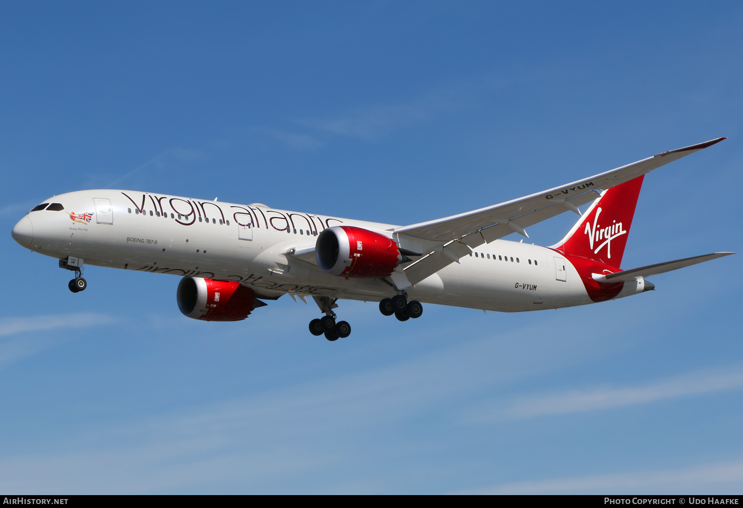 Aircraft Photo of G-VYUM | Boeing 787-9 Dreamliner | Virgin Atlantic Airways | AirHistory.net #708913