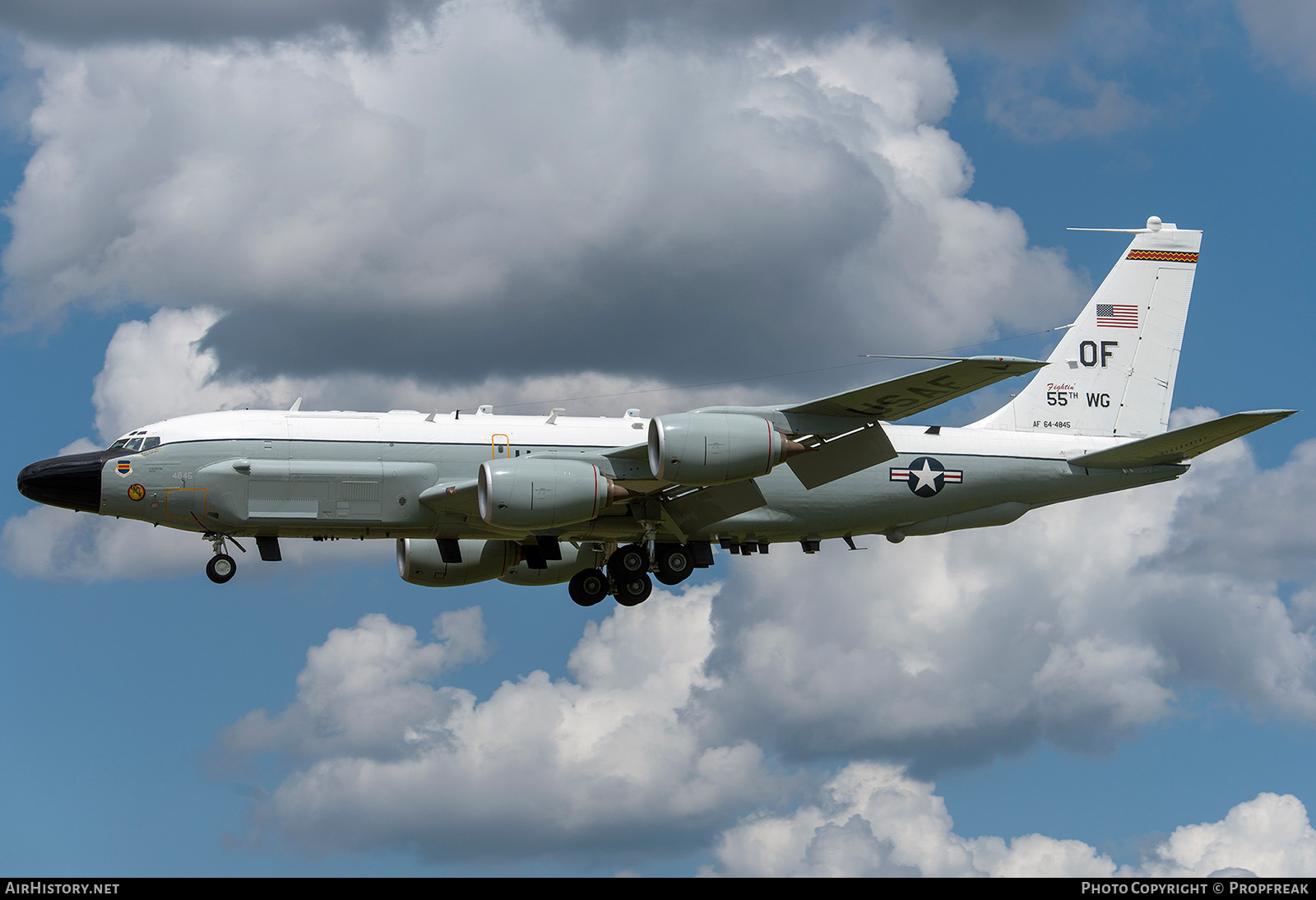 Aircraft Photo of 64-14845 / AF 64-4845 | Boeing RC-135V | USA - Air Force | AirHistory.net #708960