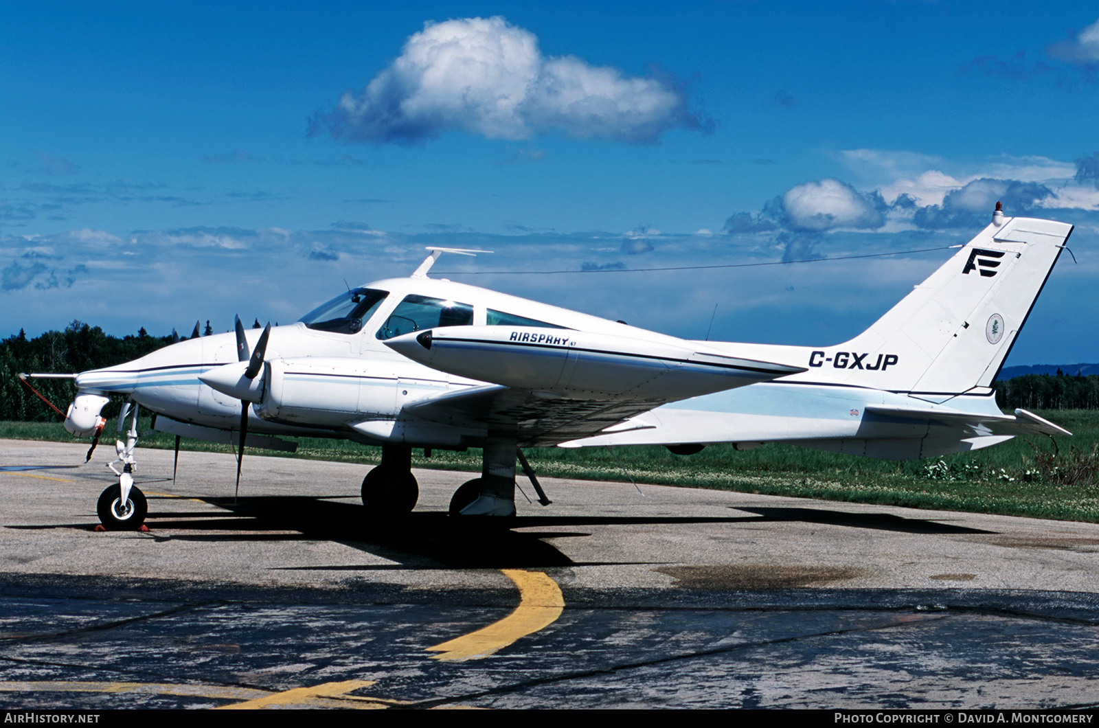 Aircraft Photo of C-GXJP | Cessna 310P | Air Spray | AirHistory.net #708994