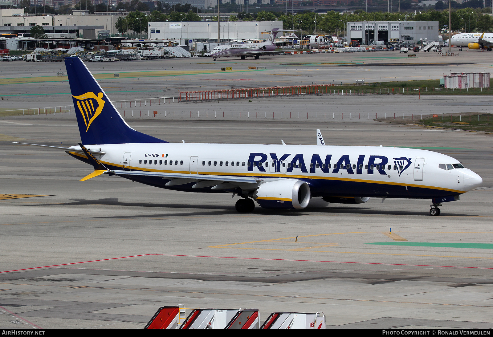 Aircraft Photo of EI-IGW | Boeing 737-8200 Max 200 | Ryanair | AirHistory.net #709017
