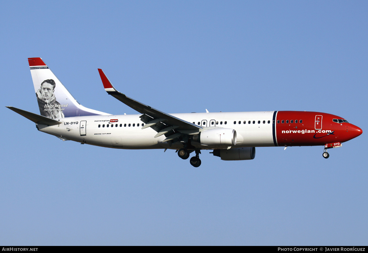 Aircraft Photo of LN-DYQ | Boeing 737-8JP | Norwegian | AirHistory.net #709152