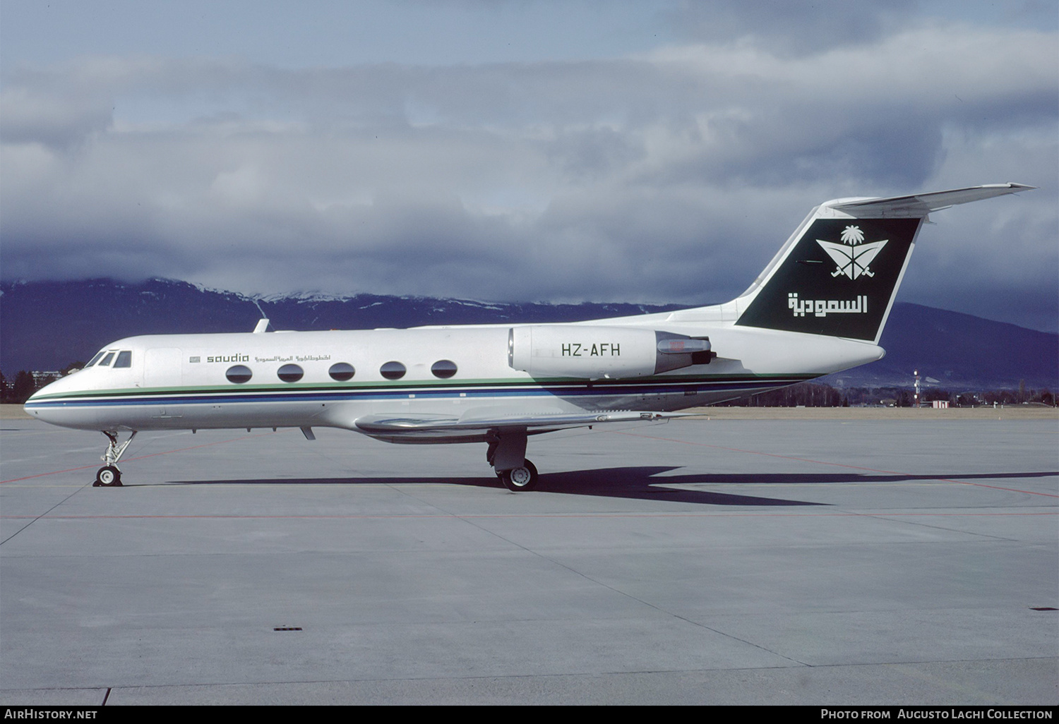 Aircraft Photo of HZ-AFH | Grumman American G-1159 Gulfstream II | Saudia - Saudi Arabian Airlines Special Flight Services | AirHistory.net #709184