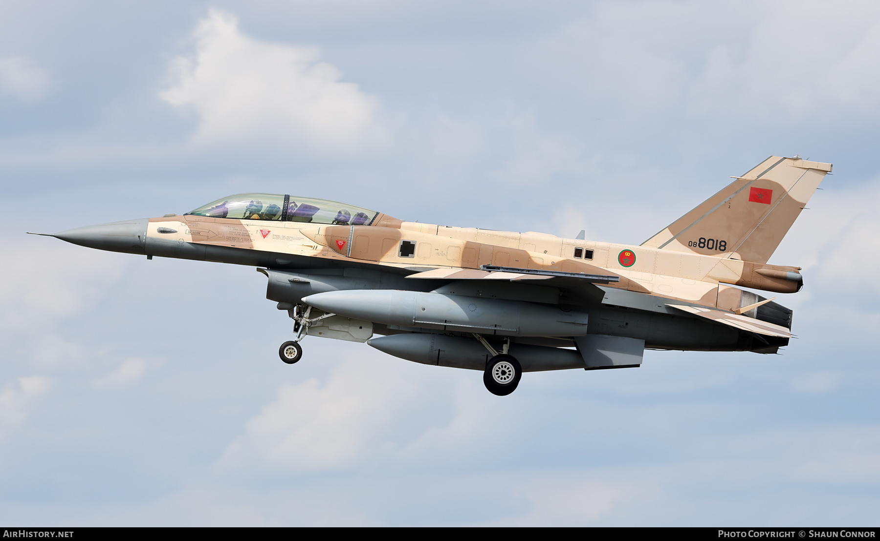 Aircraft Photo of 08-8018 | Lockheed Martin F-16D Fighting Falcon | Morocco - Air Force | AirHistory.net #709268