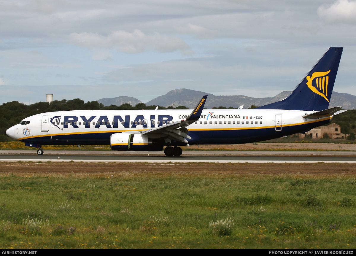 Aircraft Photo of EI-EGC | Boeing 737-8AS | Ryanair | AirHistory.net #709303
