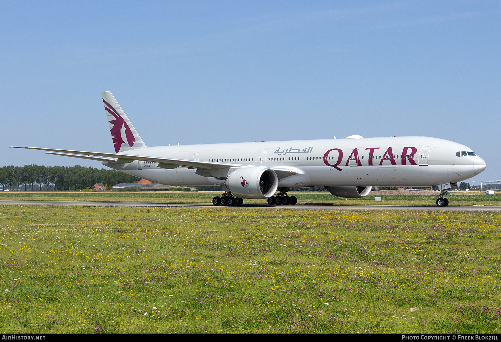 Aircraft Photo of A7-BET | Boeing 777-300/ER | Qatar Airways | AirHistory.net #709321
