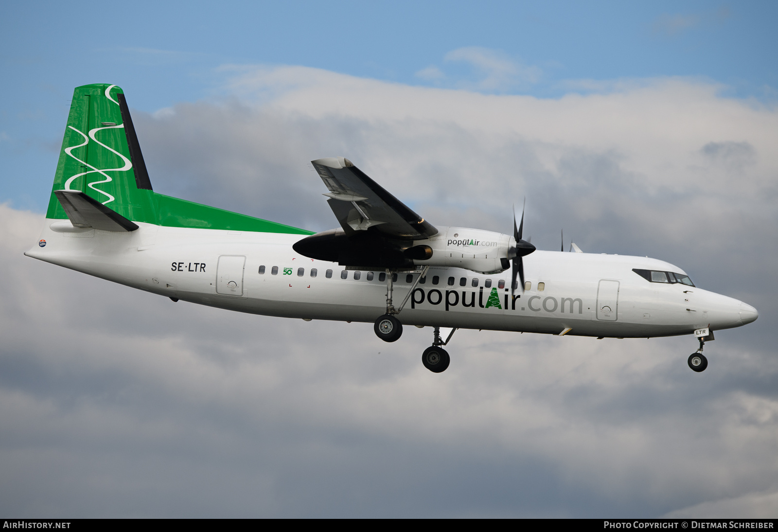 Aircraft Photo of SE-LTR | Fokker 50 | PopulAir | AirHistory.net #709336