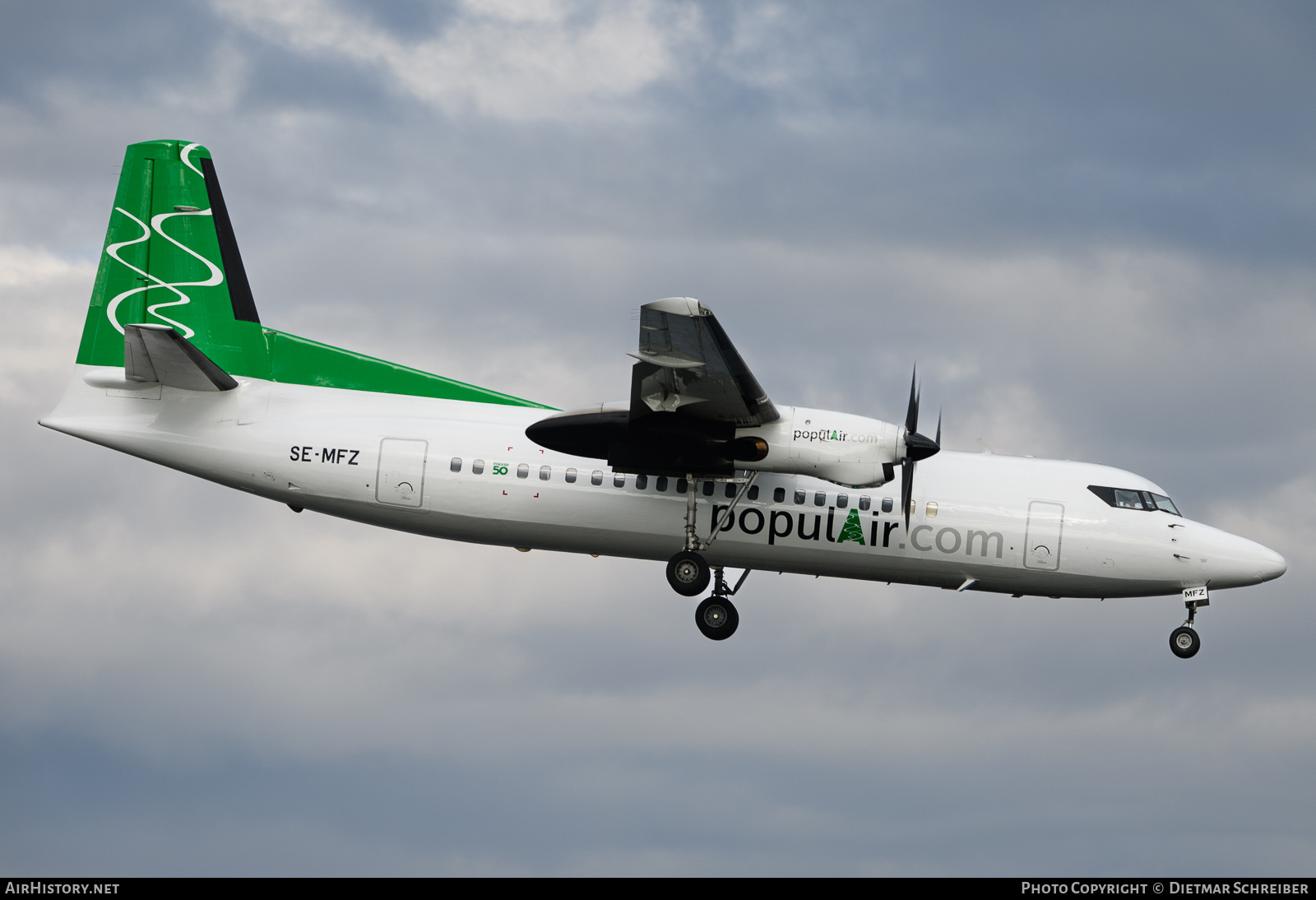 Aircraft Photo of SE-MFZ | Fokker 50 | PopulAir | AirHistory.net #709349
