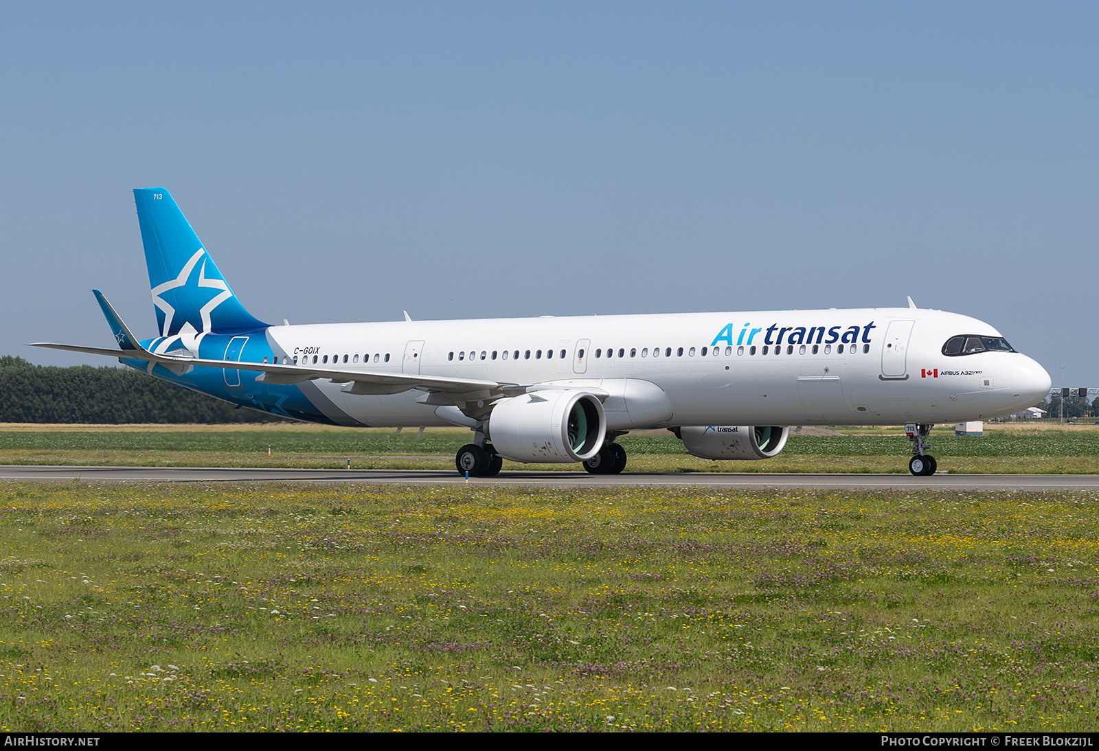 Aircraft Photo of C-GOIX | Airbus A321-271NX | Air Transat | AirHistory.net #709352