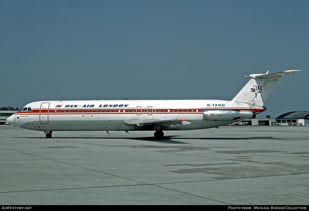 Aircraft Photo of G-TARO | BAC 111-525FT One-Eleven | Dan-Air London | AirHistory.net #709376