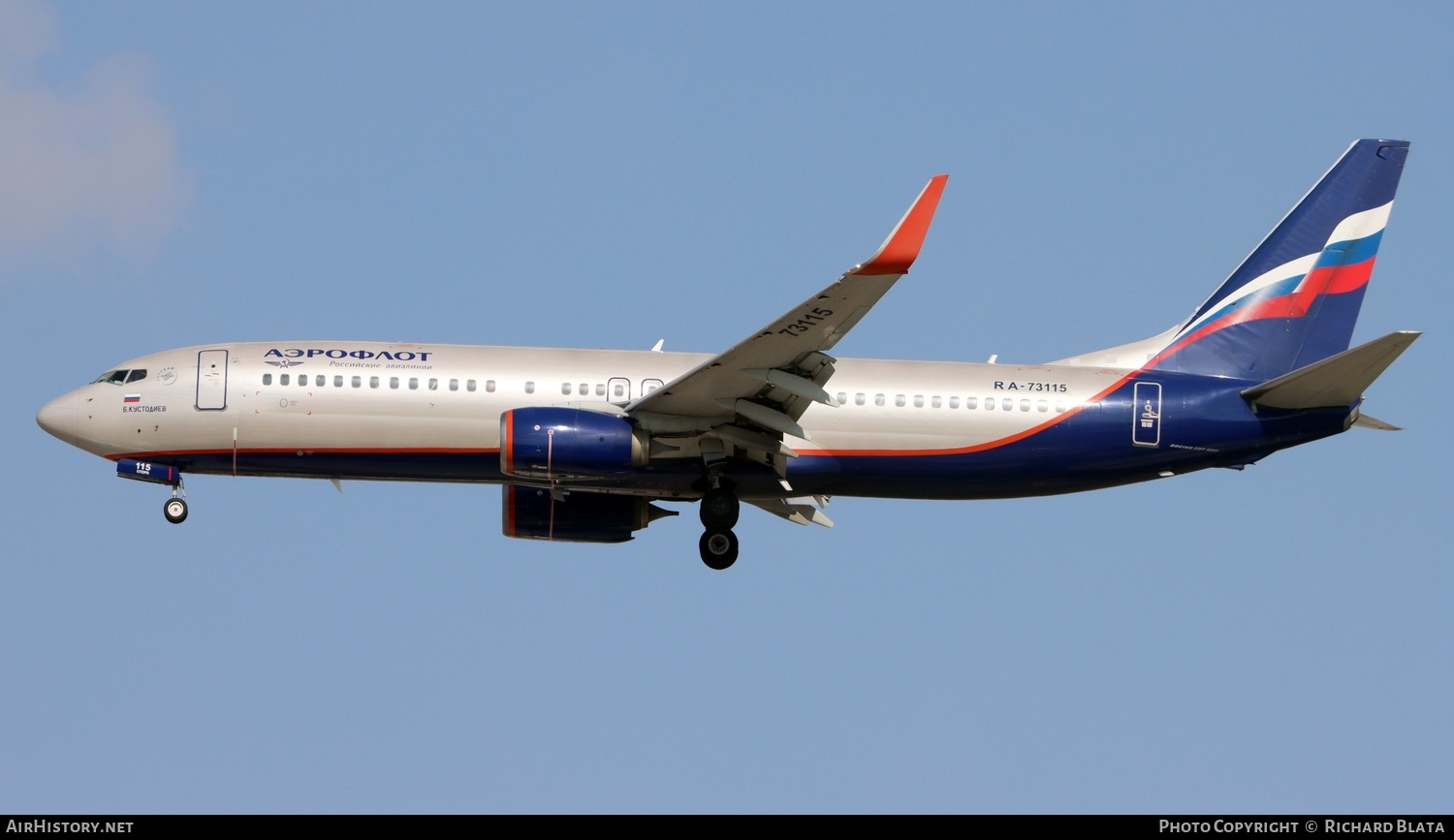 Aircraft Photo of RA-73115 | Boeing 737-8LJ | Aeroflot - Russian Airlines | AirHistory.net #709409