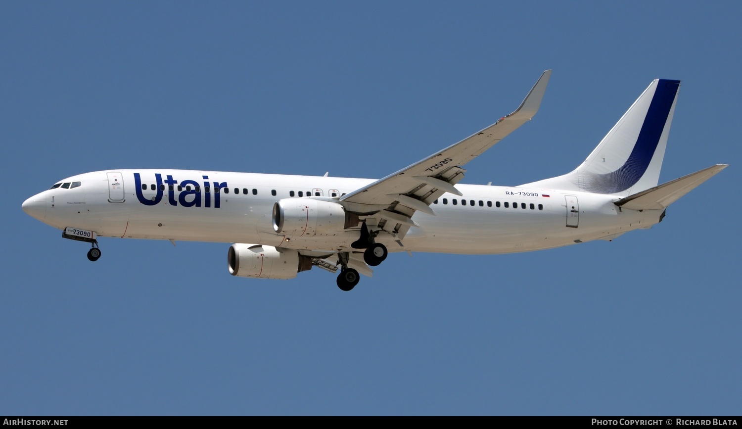 Aircraft Photo of RA-73090 | Boeing 737-8GU | UTair | AirHistory.net #709413