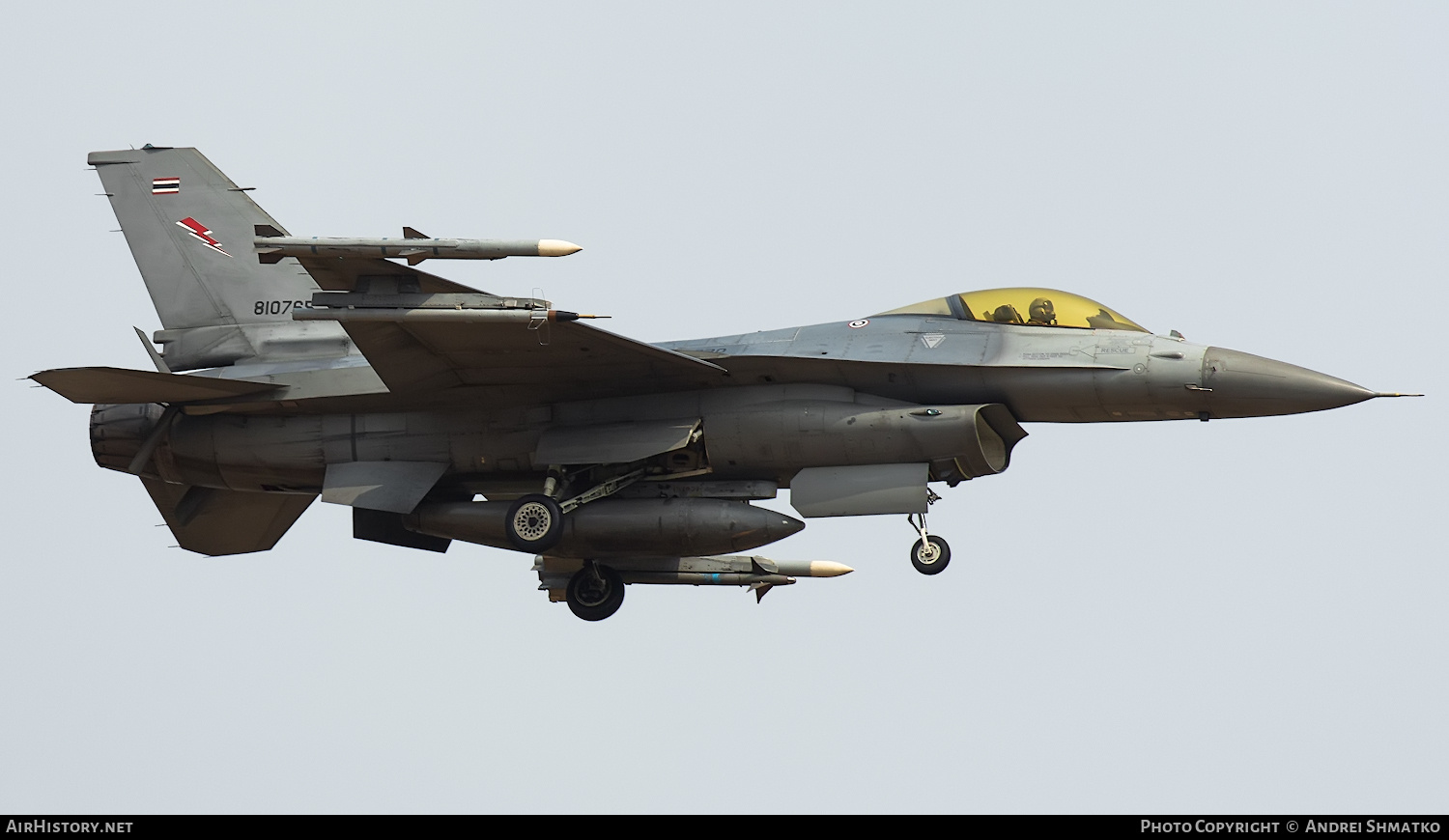 Aircraft Photo of 810765 | General Dynamics F-16A/ADF Fighting Falcon | Thailand - Air Force | AirHistory.net #709428