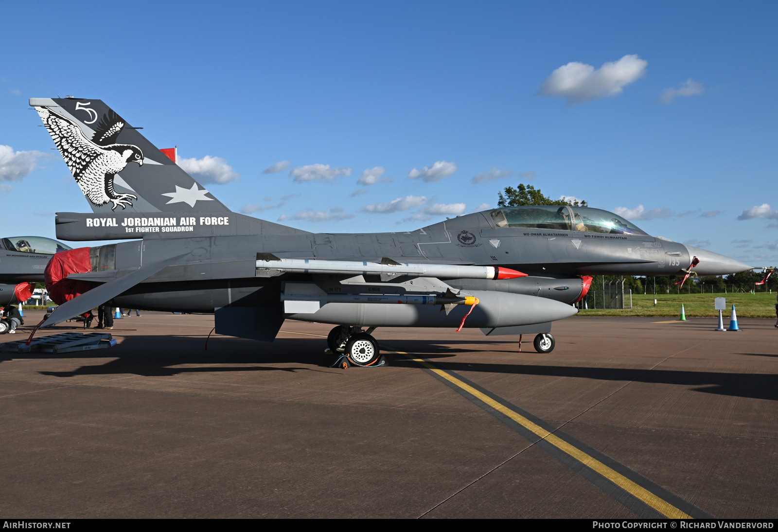 Aircraft Photo of 135 | General Dynamics F-16BM Fighting Falcon | Jordan - Air Force | AirHistory.net #709486