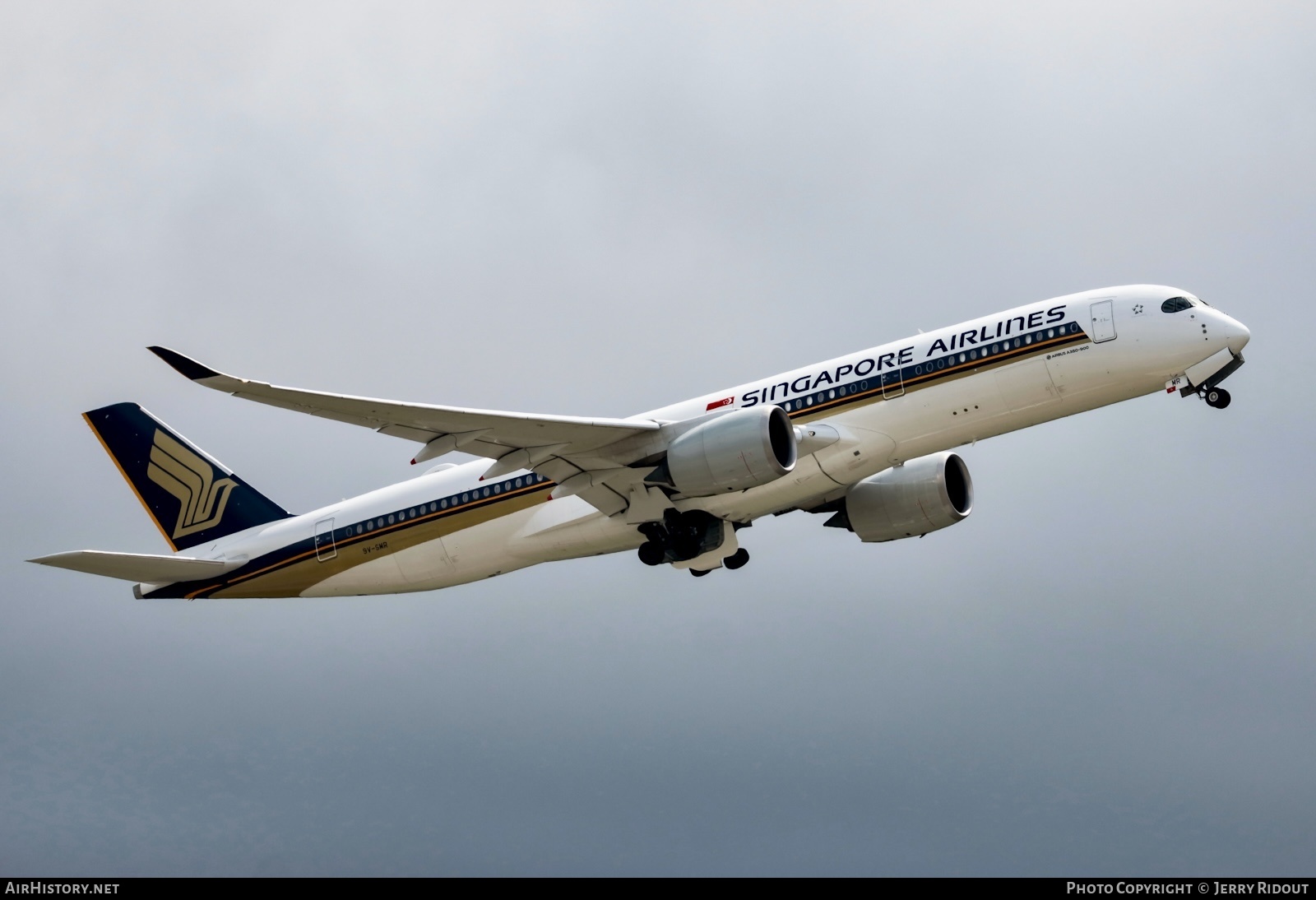 Aircraft Photo of 9V-SMR | Airbus A350-941 | Singapore Airlines | AirHistory.net #709494