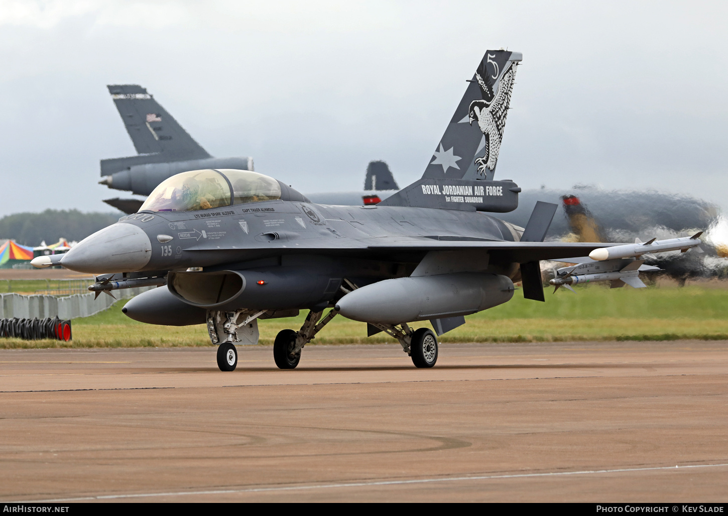Aircraft Photo of 135 | General Dynamics F-16BM Fighting Falcon | Jordan - Air Force | AirHistory.net #709556