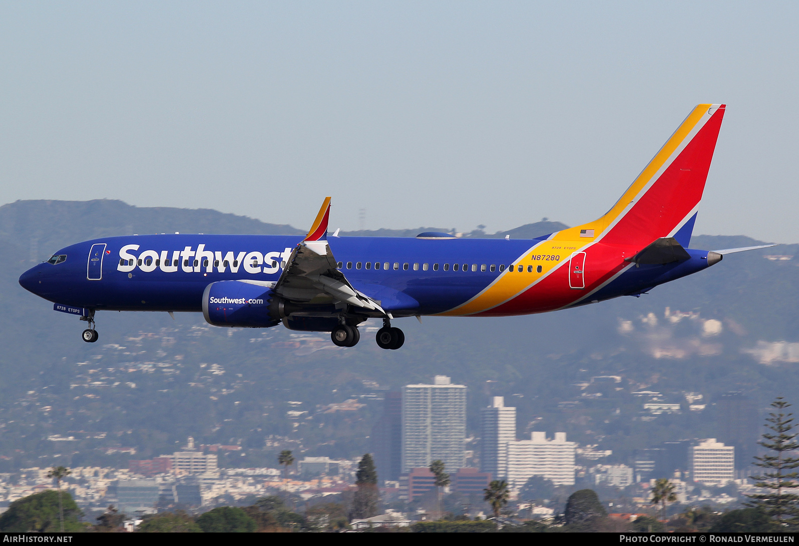 Aircraft Photo of N8782Q | Boeing 737-8 Max 8 | Southwest Airlines | AirHistory.net #709582