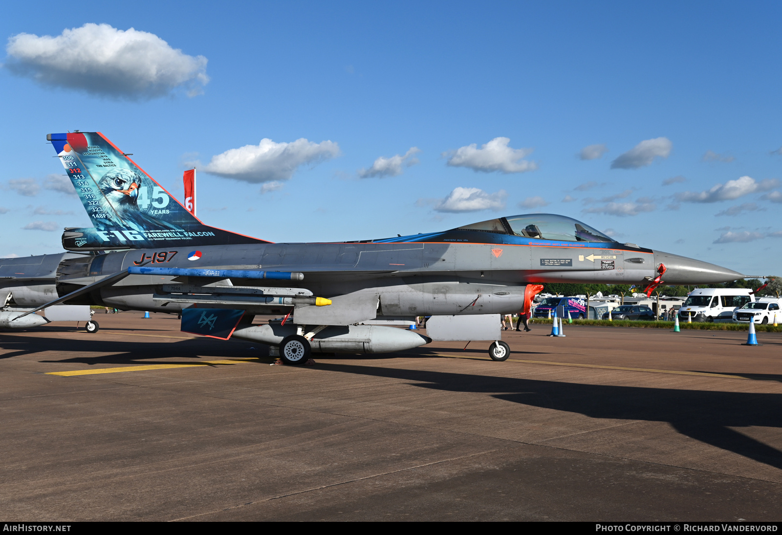 Aircraft Photo of J-197 | General Dynamics F-16AM Fighting Falcon | Netherlands - Air Force | AirHistory.net #709598