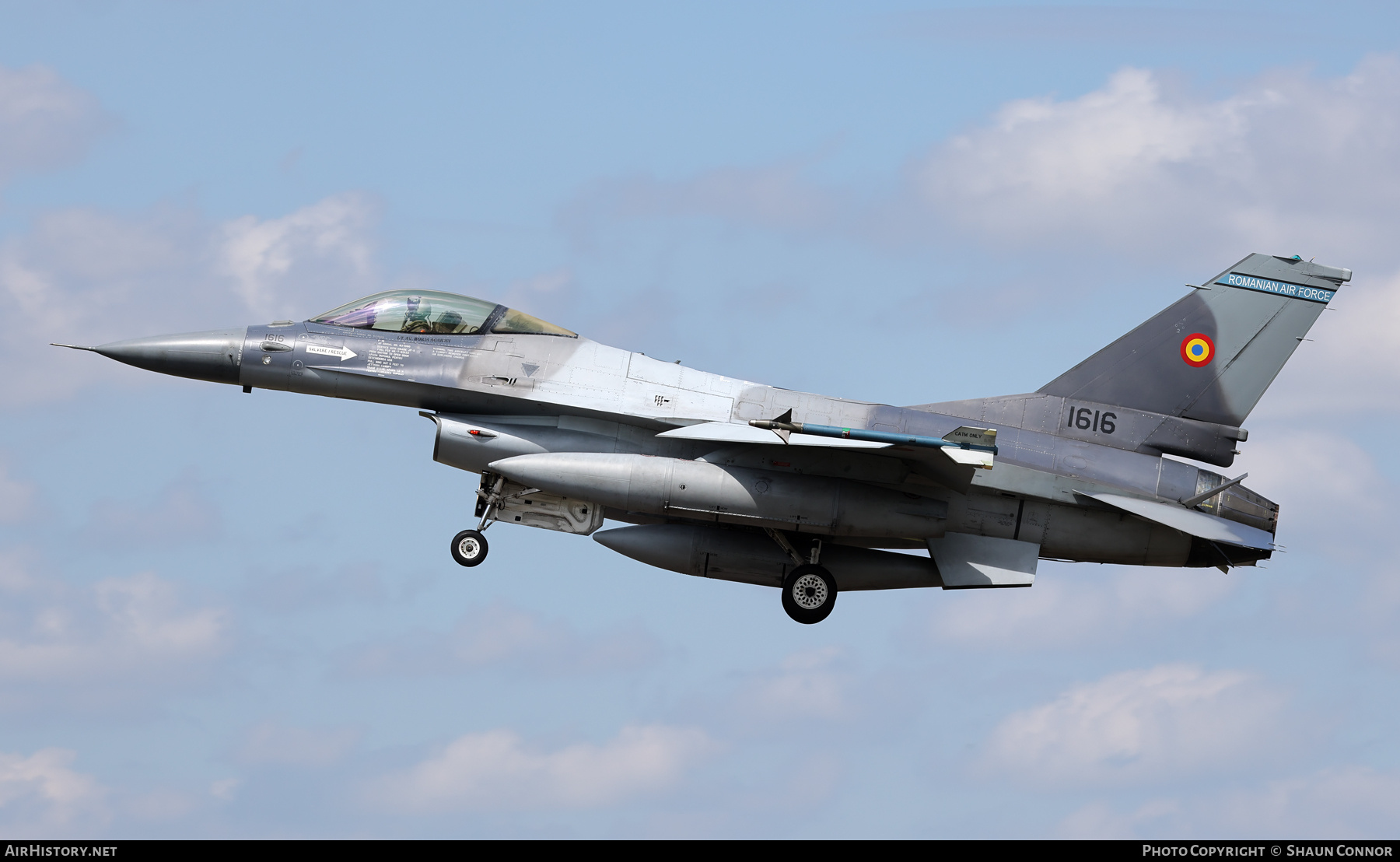 Aircraft Photo of 1616 | General Dynamics F-16AM Fighting Falcon | Romania - Air Force | AirHistory.net #709664