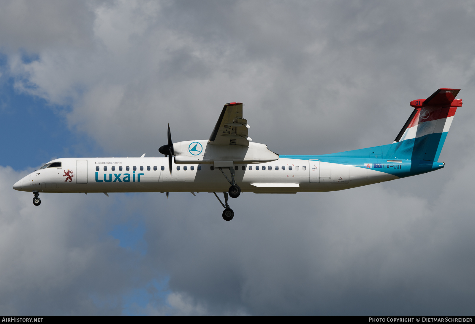 Aircraft Photo of LX-LQI | Bombardier DHC-8-402 Dash 8 | Luxair | AirHistory.net #709674
